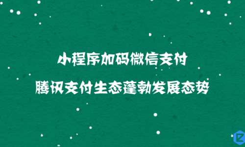 小程序加码微信支付，腾讯支付生态蓬勃发展态势